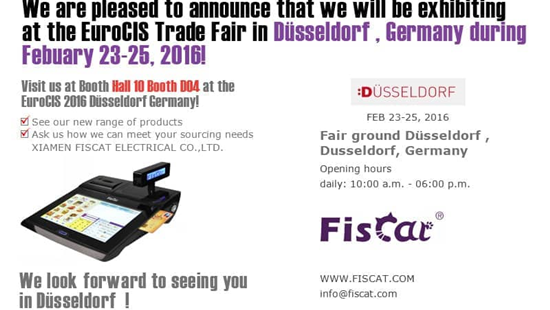 You are welcome to visit us at Hall 10 Booth No.D04 in EUROCIS Düsseldorf Germany during Feb 23-25th